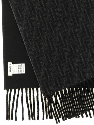 Fendi Black Wool Foulard