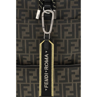 Fendi Brown Polyester Backpack