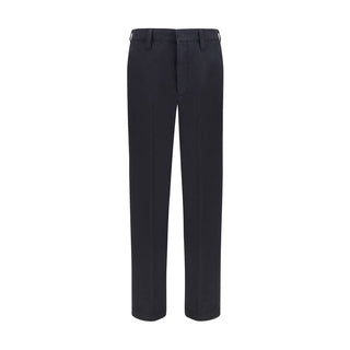 Prada Blue Cotton Casual Pants