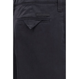 Prada Blue Cotton Casual Pants