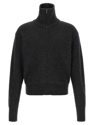 Lemaire Gray Wool Cardigan