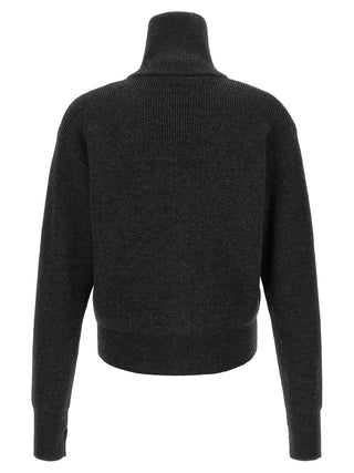 Lemaire Gray Wool Cardigan