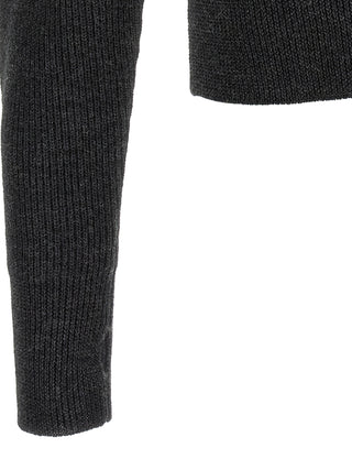 Lemaire Gray Wool Cardigan