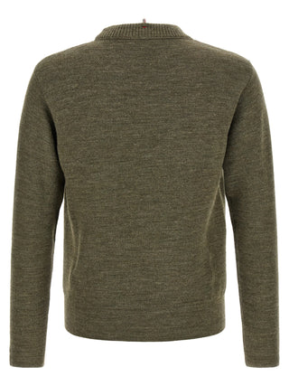 Moncler Grenoble Bicolor Virgin Wool Cardigan