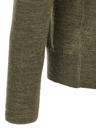 Moncler Grenoble Bicolor Virgin Wool Cardigan