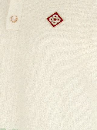 Casablanca Bicolor Cotton Polo Shirt