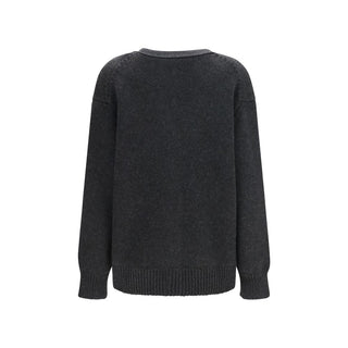 The Row Gray Cashmere Cardigan