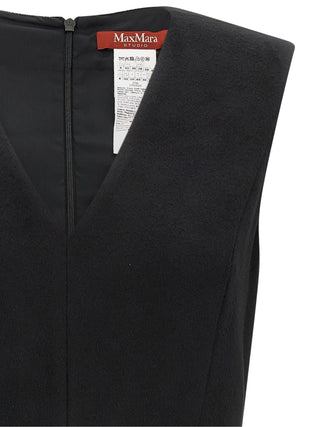 Max Mara Studio Curva Wool Midi Dress