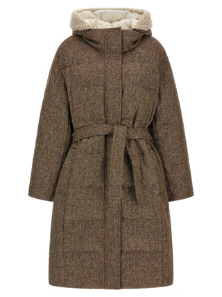 Brunello Cucinelli Brown Virgin Wool Coat