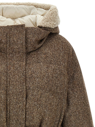 Brunello Cucinelli Brown Virgin Wool Coat
