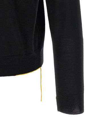 Fendi Black Virgin Wool Cardigan