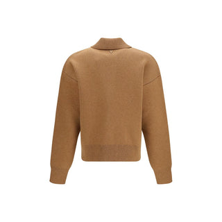 Ami Paris Wool Shirt Collar Cardigan