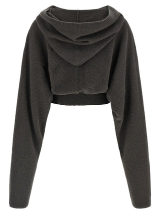 Rick Owens Gray Cashmere Hoodie