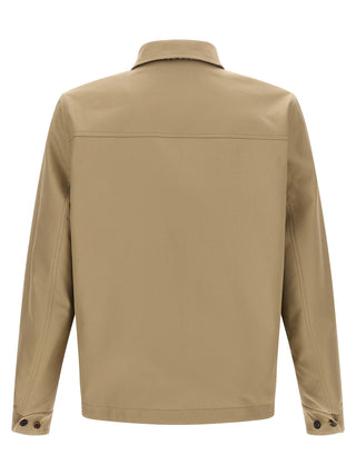 Burberry Beige Wool Full-Length Jacket