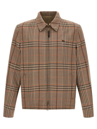 Burberry Beige Wool Full-Length Jacket