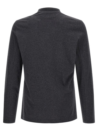 Brunello Cucinelli Gray Cotton T-Shirt
