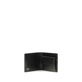 Fendi Black Calf Leather Bos Taurus Wallet