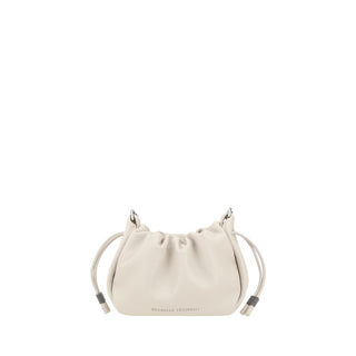 Brunello Cucinelli Bucket Mellow Mini Calf Leather Shoulder Bag