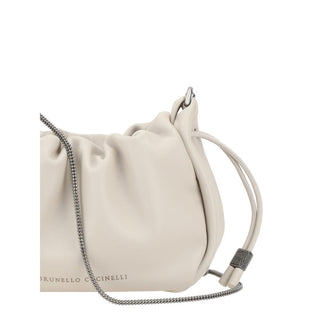 Brunello Cucinelli Bucket Mellow Mini Calf Leather Shoulder Bag