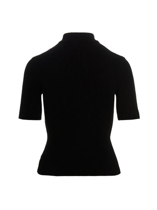 Courrèges Reedition Ribbed Viscose Sweater