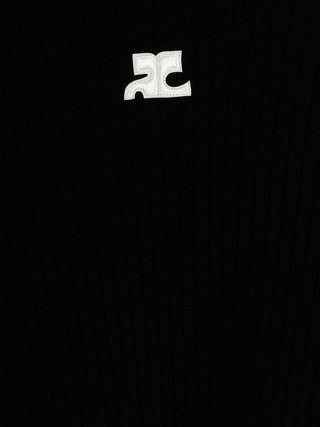 Courrèges Reedition Ribbed Viscose Sweater
