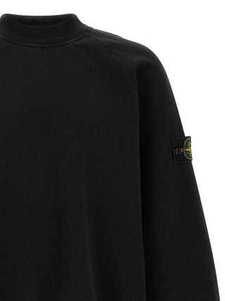 Stone Island Black Cotton Sweatshirt