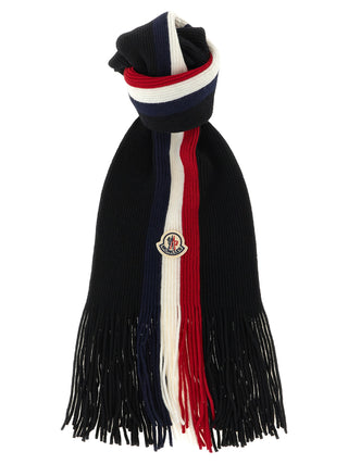 Moncler Black Virgin Wool Foulard