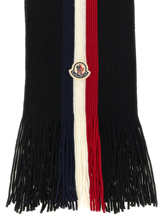 Moncler Black Virgin Wool Foulard