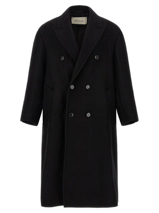 Ami Paris Double-Breasted Wool Gabardine Coat