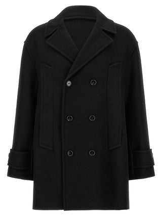 Ami Paris Caban Virgin Wool Coat