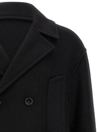 Ami Paris Caban Virgin Wool Coat