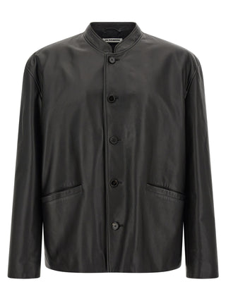 Jil Sander 145 Calfskin Leather Jacket