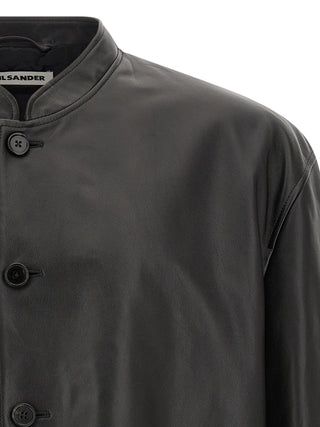 Jil Sander 145 Calfskin Leather Jacket