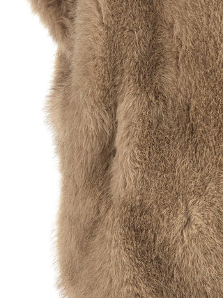 Herno Tocco Short-Sleeved Faux Fur Coat