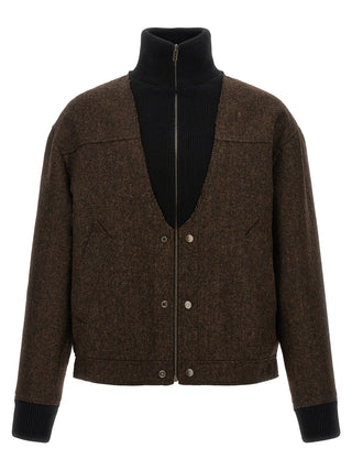 Maison Margiela Brown Wool Bomber