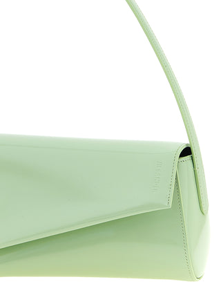 Jil Sander Kante Patent Calfskin Shoulder Bag