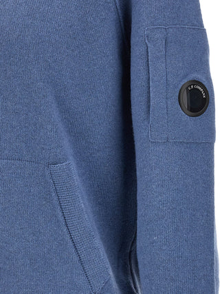 C.P. Company Blue Wool Cardigan