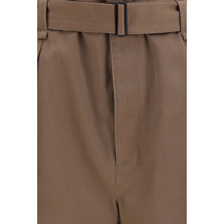 Lemaire Brown Polyester Casual Pants