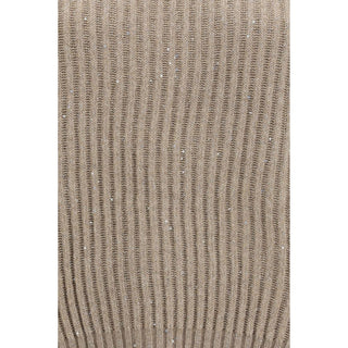 Brunello Cucinelli Beige Wool Oves Aries Turtleneck