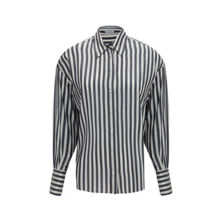 Brunello Cucinelli Multicolor Silk Shirt