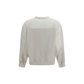 Brunello Cucinelli White Cotton Sweatshirt