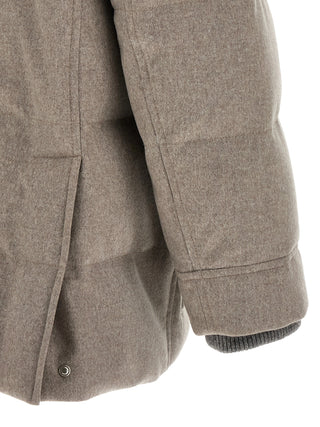 Brunello Cucinelli Beige Wool Parka