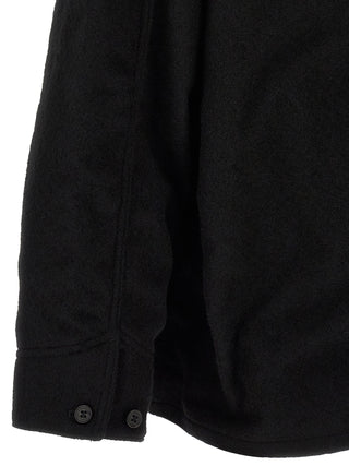 Comme Des Garçons Black Wool Full-Length Jacket
