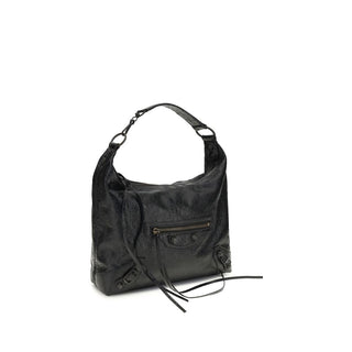 Balenciaga Black Lamb Ovis Aries Shoulder Bag