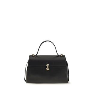 Savette Black Calf Leather Bos Taurus Handbag