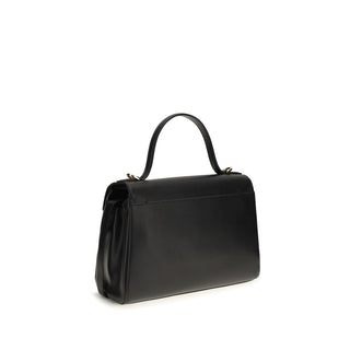 Savette Black Calf Leather Bos Taurus Handbag
