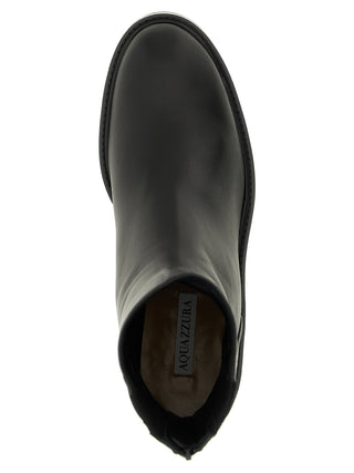 Aquazzura Saint Honoré Leather Ankle Boots