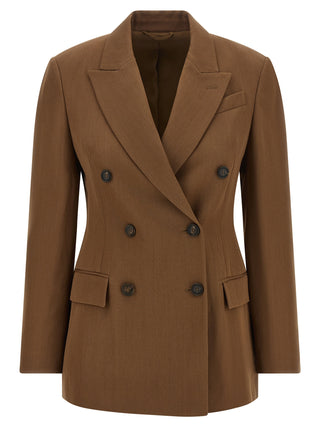 Brunello Cucinelli Brown Virgin Wool Blazer