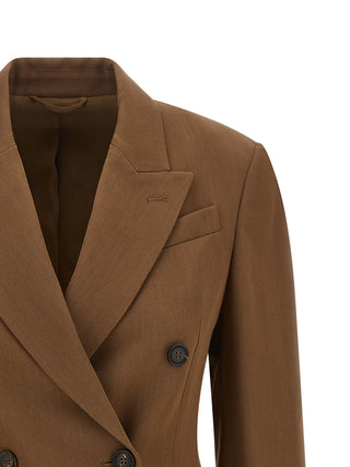 Brunello Cucinelli Brown Virgin Wool Blazer
