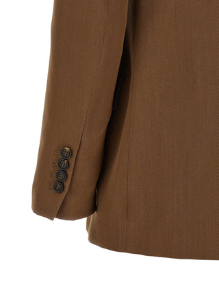 Brunello Cucinelli Brown Virgin Wool Blazer